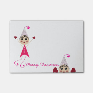 PinQshue Elves Merry Christmas Post-its Post-it Notes