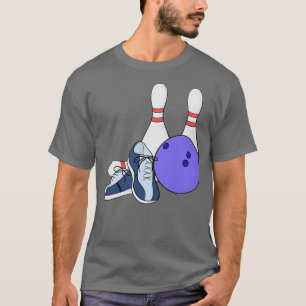 Pins ball and shoes for bowling T-Shirt