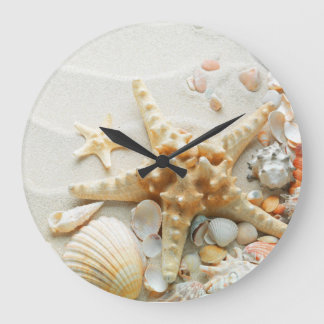 Pin's Beach shell Large Clock