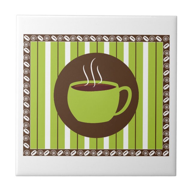 Pinstripe Coffee Tile (Front)