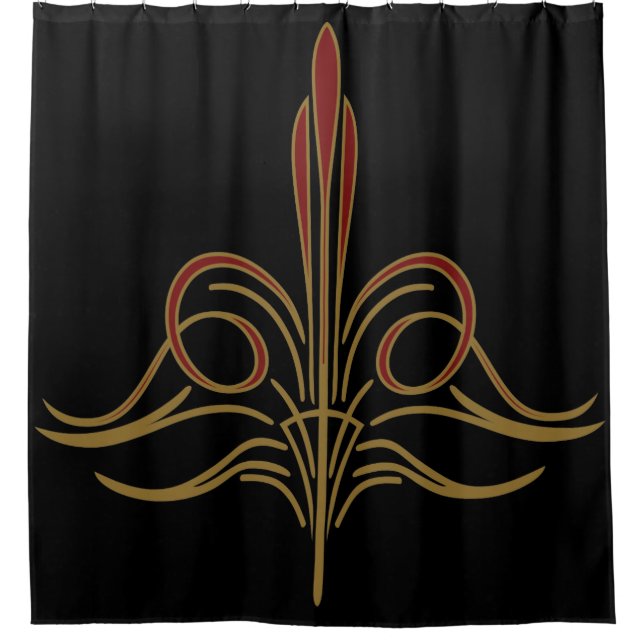 Pinstripe Shower Curtain (Front)