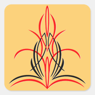 Pinstripe Square Sticker