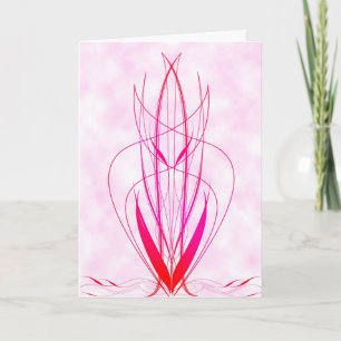 Pinstriped Heart Modern Valentine's Day Card