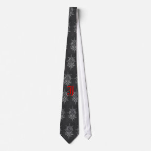 Pinstriped Monogram tie