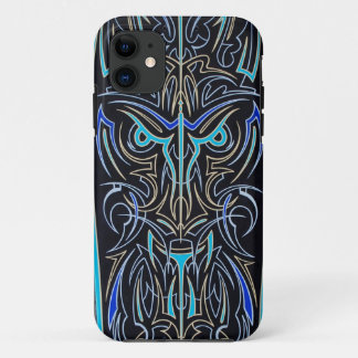 Pinstriped Tiki Mask iPhone Case