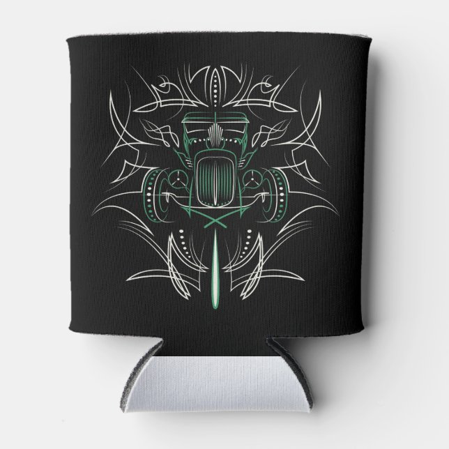 Pinstriping Hot Rod Can Cooler (Front)