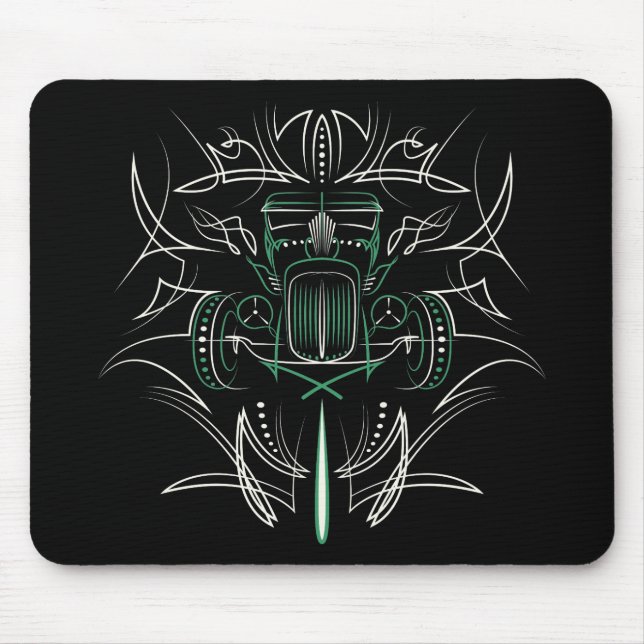 Pinstriping Hot Rod Mouse Mat (Front)