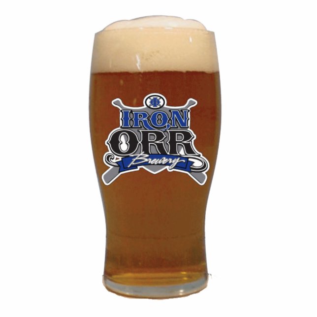 Pint glass standing photo sculpture (Front)