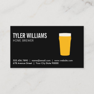Pint of Beer   (blonde) Business Card