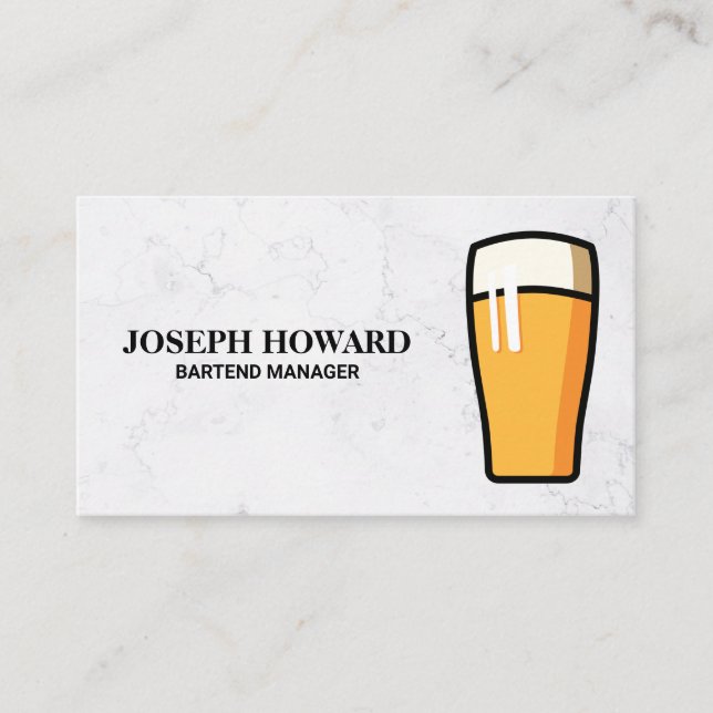 Pint of Beer Business Card (Front)