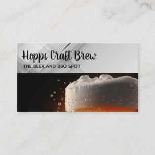 Pint of Beer Cheers Restaurant Business Card