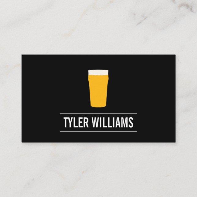 Pint of Beer Home Brewer Business Card (Front)