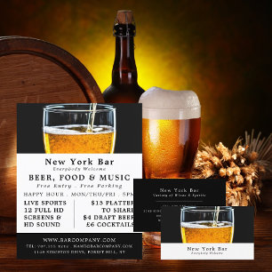 Pint of Beer, Pub/Brewery Business Card