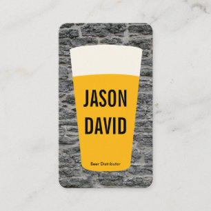 Pint of Beer   Rustic (variation) Business Card