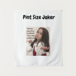 Pint Size Joker: Chocolate Muzzle Tapestry