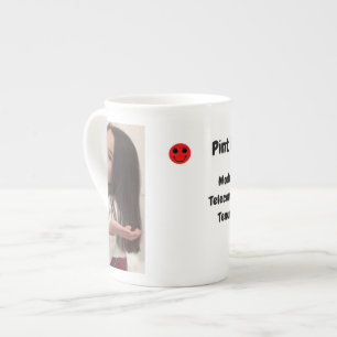 Pint Size Joker: Telecommute Job With Tenure Bone China Mug