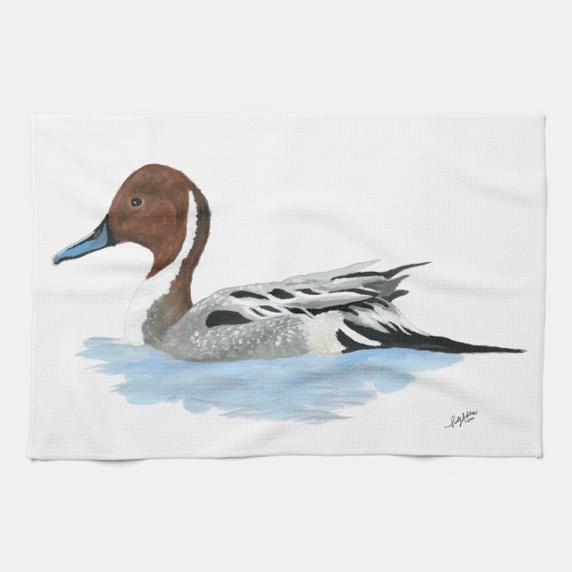 Pintail Duck Tea Towel (Horizontal)