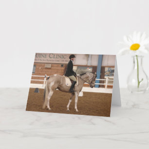 Pinto Dressage Horse Card