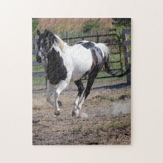 Pinto Paint Horse Jigsaw Puzzle (Vertical)