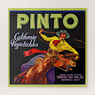 Pinto vegetable crate label jigsaw puzzle