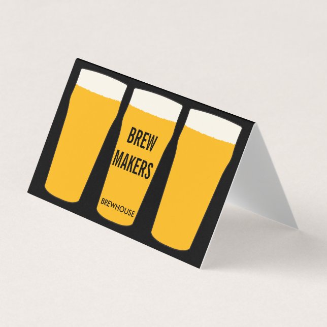 Pints of Beer | Restaurant Business Card (Front)