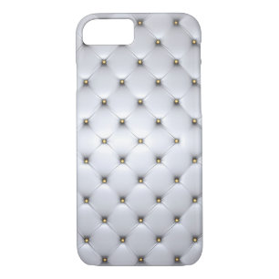 Pintuck look white gold elegant iPhone 8/7 case