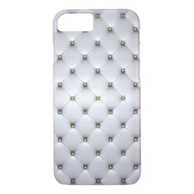 Pintuck look white gold elegant Case-Mate iPhone case (Back)