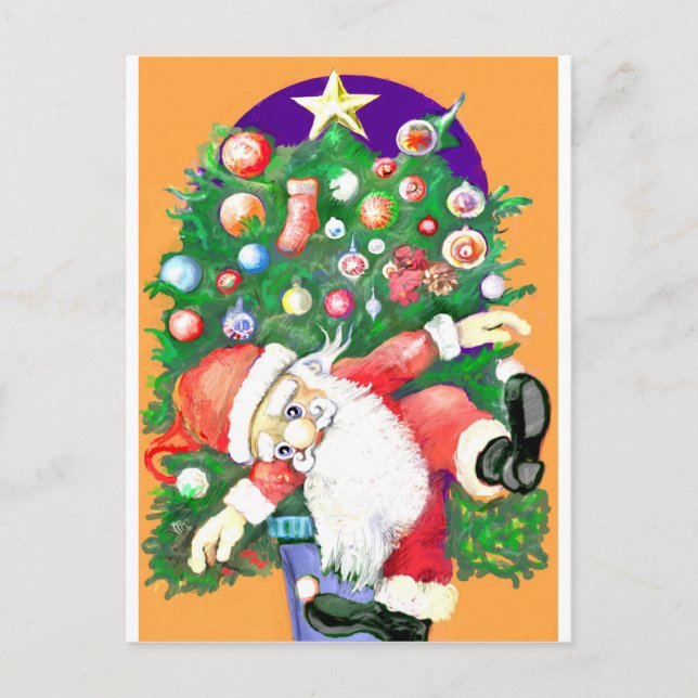 Pintura digital realizada en Photoshop con tableta Holiday Postcard (Front)