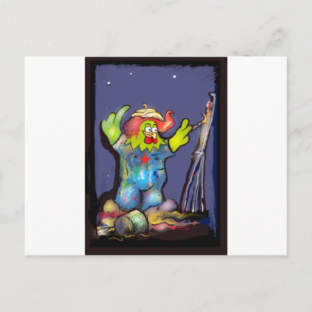 Pintura digital realizada in Photoshop con tableta Postcard (Front)