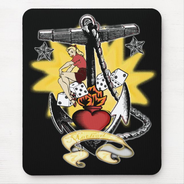 Pinup Anchor Mousepad (Front)