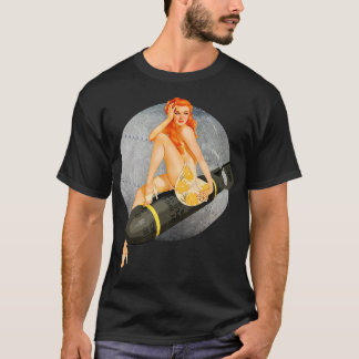 Pinup blonde bombs WWII 40s T-Shirt