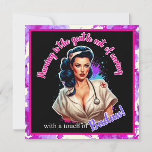 Pinup_ Nurse Badass Holiday Card