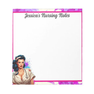 Pinup_ Nurse Badass Notepad