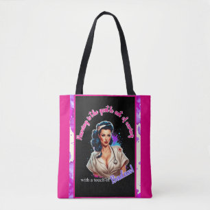 Pinup_ Nurse Badass Tote Bag