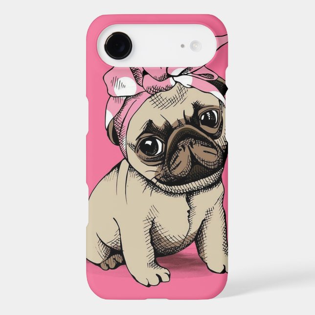 Pinup Pug Dog iPhone 7 case (Back)