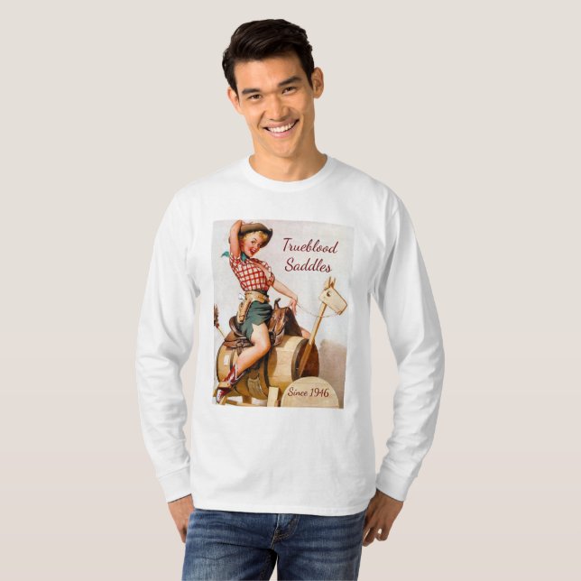 Pinup Saddle T-Shirt (Front Full)