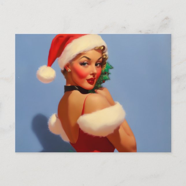 Pinup Woman #3 Postcard (Front)