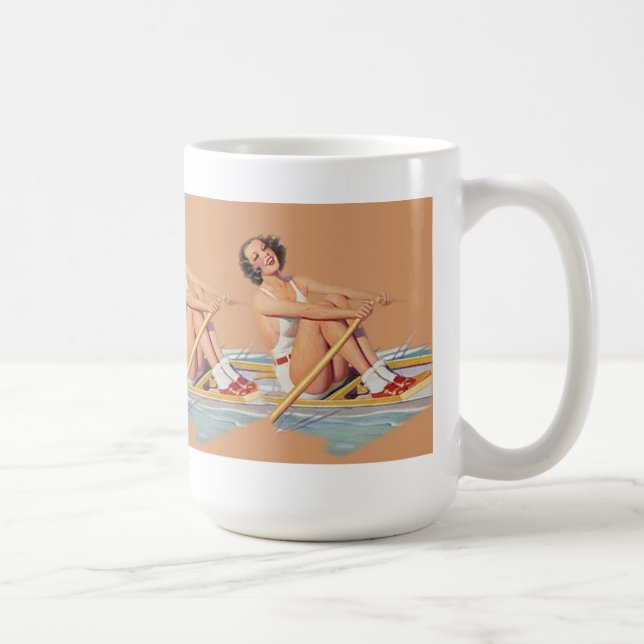 Pinup Women sweep rowing Coffee Mug (Right)