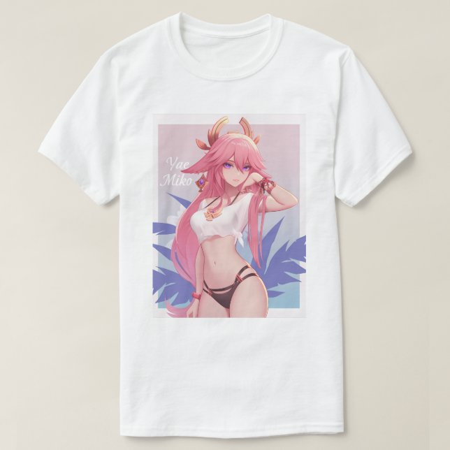 Pinup Yae Miko 173 T-Shirt (Design Front)