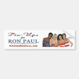 PinUps4RonPaul Bumper Sticker