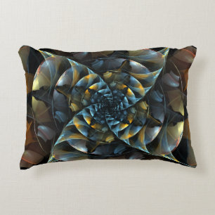 Pinwheel Abstract Art Accent Pillow