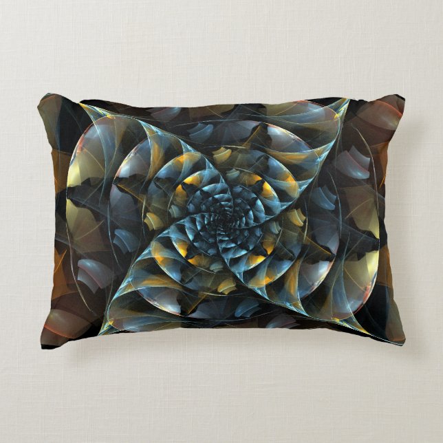 Pinwheel Abstract Art Accent Pillow (Front)