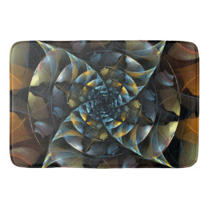 Pinwheel Abstract Art Bath Mat
