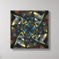 Pinwheel Abstract Art Black and White