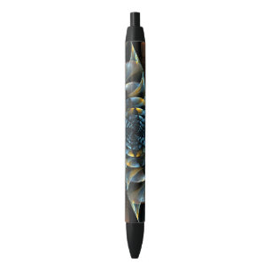 Pinwheel Abstract Art Black Ink Pen