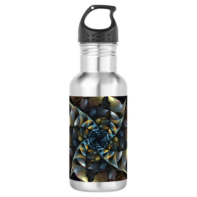 Pinwheel Abstract Art Bottle (Front)