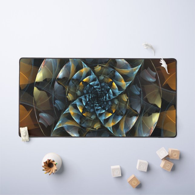 Pinwheel Abstract Art Desk Mat (Kids Table)