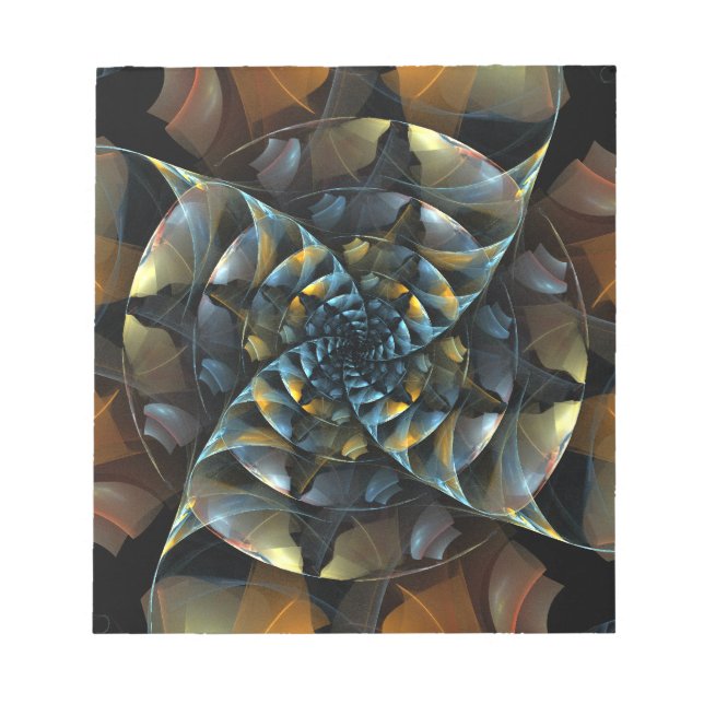 Pinwheel Abstract Art Notepad (Front)