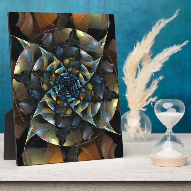 Pinwheel Abstract Art Plaque (Side)