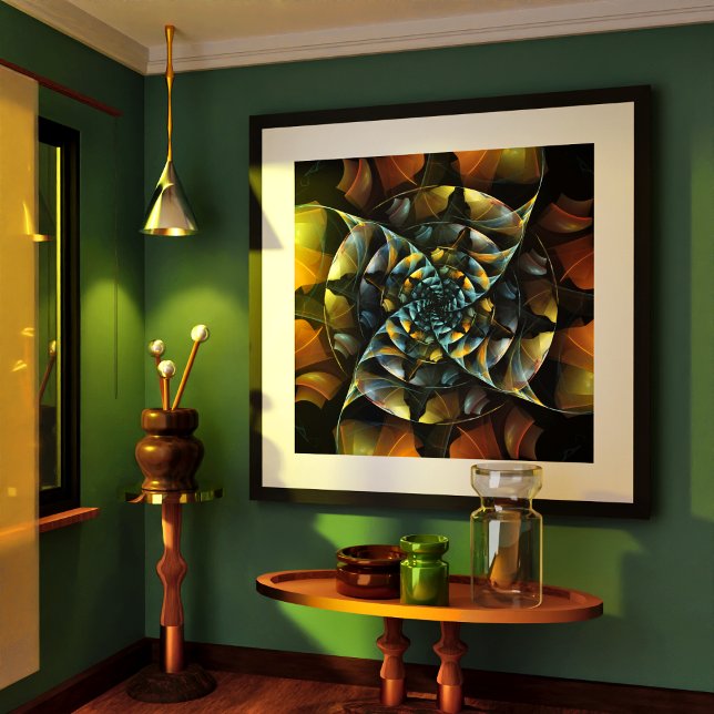 Pinwheel Abstract Art Poster (Pinwheel Abstract Art Poster)